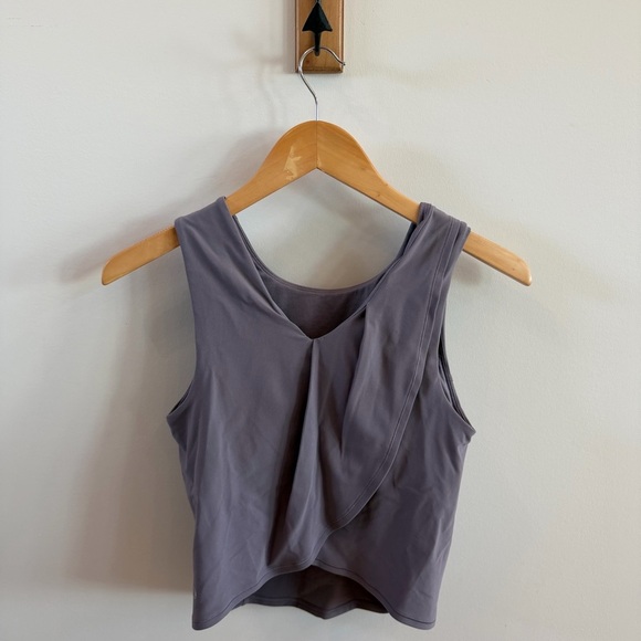 Lululemon Athletica Purple Tank Top with Built-In Shelf Bra – Size 8 - Picture 2 of 7